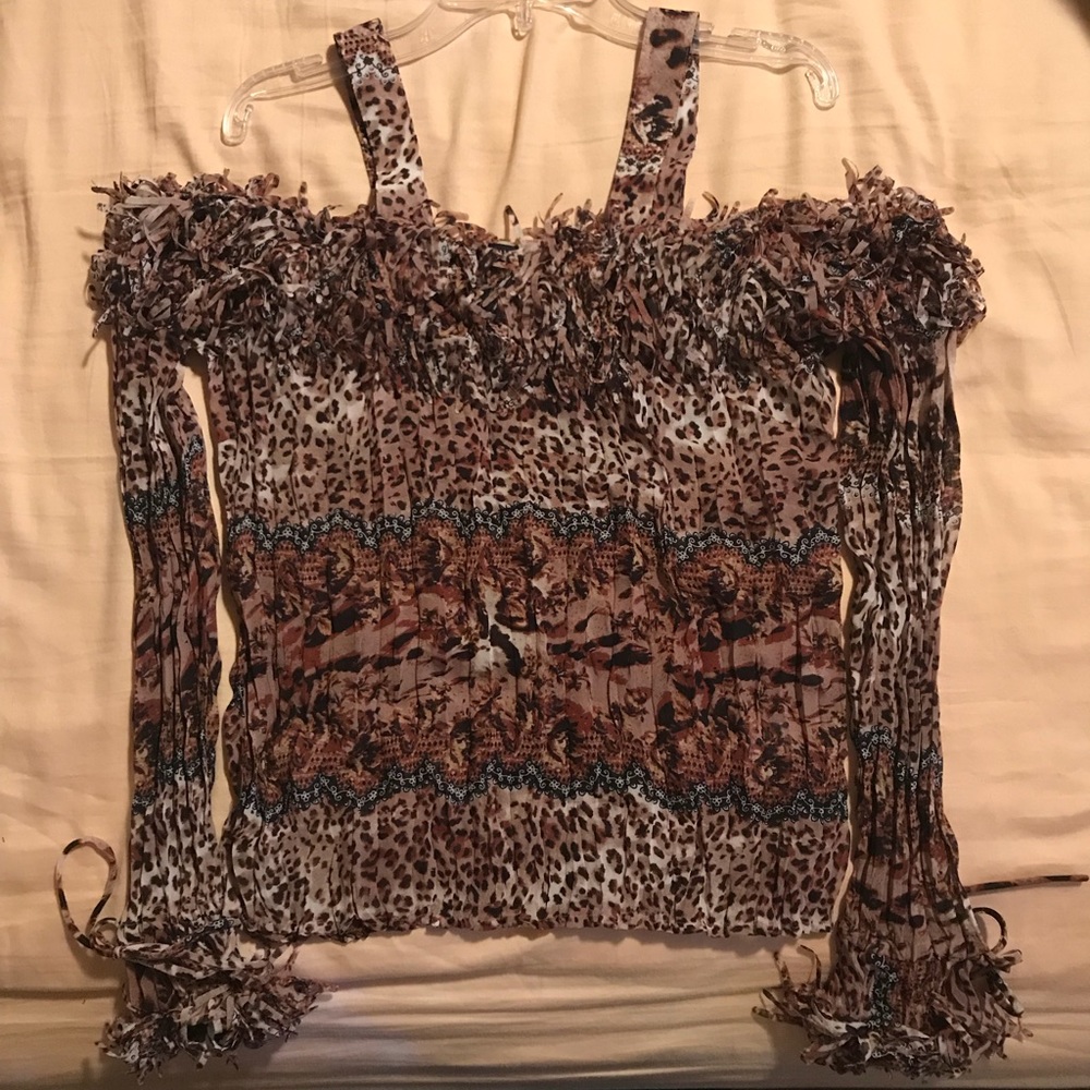 Ladies sexy top with fringe